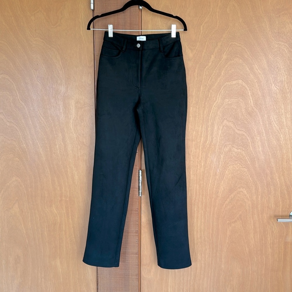 Wilfred black faux suede pants
